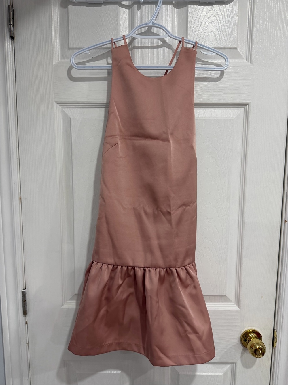 H&M Dusty Rose Sleeveless Mermaid Hem Dress